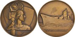 World Coins - France, Medal, Cuirassé Strasbourg, Shipping, Guiraud, , Bronze