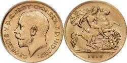 World Coins - Great Britain, George V, 1/2 Sovereign, 1912, British Royal Mint, Gold,