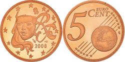 World Coins - France, 5 Euro Cent, 2008, Paris, BE, , Copper Plated Steel, KM:1284
