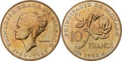 World Coins - Monaco, Rainier III, 10 Francs, Princesse Grace, 1982, Monnaie de Paris