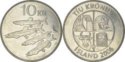 World Coins - Coin, Iceland, 10 Kronur, 2006, , Nickel plated steel, KM:29.1a