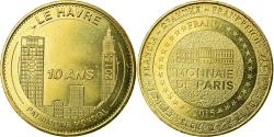 World Coins - France, Token, Touristic token, Le Havre - Patrimoine mondial - 10 ans, Arts &