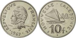 World Coins - Coin, New Caledonia, 10 Francs, 1967, Paris, , Nickel, KM:E11