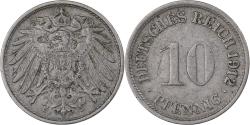 World Coins - GERMANY - EMPIRE, Wilhelm II, 10 Pfennig, 1912, Frankfurt, Copper-nickel