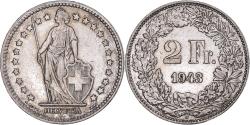 World Coins - Coin, Switzerland, 2 Francs, 1943, Bern, , Silver, KM:21