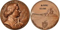 World Coins - France, Medal, Chevalier Jean Bart, Navire de Ligne, Shipping, 1980, Guiraud