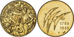 World Coins - France, Medal, Révolution Française, Serment du Jeu de Paume, History, 1989