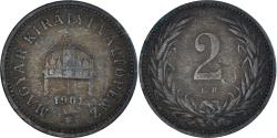 World Coins - Coin, Hungary, 2 Filler, 1901