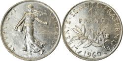 World Coins - Coin, France, Semeuse, Franc, 1960, Paris, large 0, , Nickel, KM:925.1