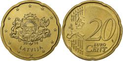 World Coins - Latvia, 20 Euro Cent, large coat of arms of the Republic, 2014, , Nordic