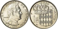 World Coins - Coin, Monaco, Rainier III, Franc, 1966, , Nickel, KM:140, Gadoury:150
