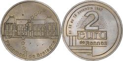 World Coins - France, 2 Euro de Rennes, 1997, Copper-nickel,