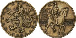 World Coins - Czech Republic, 20 Korun, 2002, Brass plated steel, , KM:5