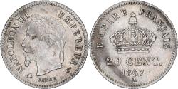 World Coins - France, Napoleon III, 20 Centimes, 1867, Paris, Silver, , Gadoury:309