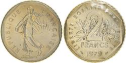 World Coins - Coin, France, Semeuse, 2 Francs, 1979, FDC, , Nickel, KM:942.1