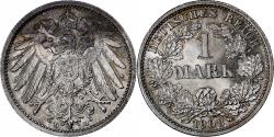 World Coins - Coin, GERMANY - EMPIRE, Wilhelm II, Mark, 1908, Munich, , Silver, KM:14