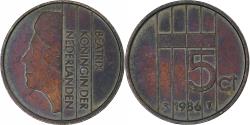 World Coins - Netherlands, 5 Cents, 1986
