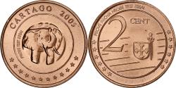 World Coins - Tunisia, 2 Euro Cent, Fantasy euro patterns, Essai-Trial, Proof, 2005