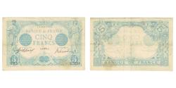 World Coins - France, 5 Francs, Bleu, 1915, S.5331, EF(40-45), Fayette:02.22, KM:70