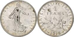 World Coins - France, Semeuse, Franc, 1918, Paris, , Silver, KM:844.1, Gadoury:532