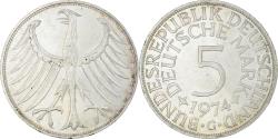 World Coins - Coin, GERMANY - FEDERAL REPUBLIC, 5 Mark, 1974, Karlsruhe, , Silver
