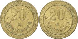 World Coins - France, A Consommer, 20 Centimes, , Brass