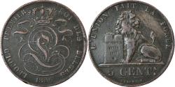 World Coins - Coin, Belgium, Leopold I, 5 Centimes, 1856, , Copper, KM:5.1