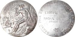 World Coins - France, Medal, Gravure, Grand Prix de Rome, L'Inspiration, Arts & Culture, 1968