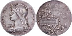 World Coins - France, Medal, Préfet de la Seine-Inférieure, Silvered bronze, O.Roty