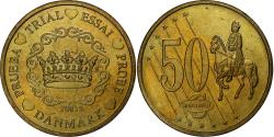 World Coins - Denmark, 50 Euro Cent, unofficial private coin, 2003, Brass,