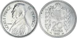 World Coins - Coin, Monaco, Louis II, 20 Francs, Vingt, 1947, Poissy,