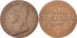 World Coins - Coin, France, Dupré, 5 Centimes, 1795, Paris, , Bronze, KM:635.1