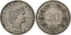 World Coins - Switzerland, 20 Rappen, 1894, Bern, Nickel, , KM:29