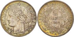 World Coins - Coin, France, Cérès, 2 Francs, 1887, Paris, , Silver, KM:817.1