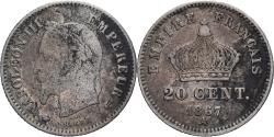 World Coins - Coin, France, Napoleon III, 20 Centimes, 1867, Paris, , Silver