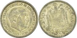 World Coins - Coin, Spain, 2-1/2 Pesetas, 1953