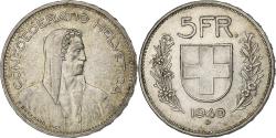 World Coins - Switzerland, 5 Francs, 1940, Bern, Silver, , KM:40