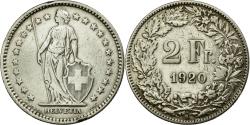 World Coins - Coin, Switzerland, 2 Francs, 1920, Bern, , Silver, KM:21