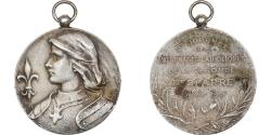 World Coins - France, Medal, Patronages Catholiques de la Gironde, 1913, Silvered bronze
