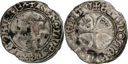 World Coins - France, Charles VI, Blanc Guénar, 1411, Tours, Billon, , Duplessy:377C