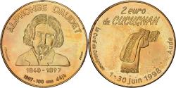 World Coins - France, 2 Euro, Cucugnan - Alphonse Daudet, 1998,