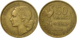 World Coins - Coin, France, Guiraud, 50 Francs, 1954, Paris, , Aluminum-Bronze