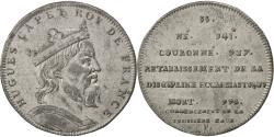 World Coins - France, Medal, Hugues Capet, History, , Tin