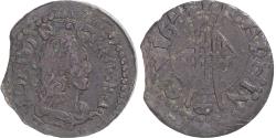 World Coins - Coin, Spain, CATALONIA, Louis XIII, Seiseno, 1643, Barcelona, , Copper