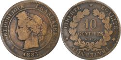 World Coins - France, 10 Centimes, Cérès, 1883, Paris, Bronze, , Gadoury:265a