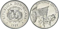 World Coins - Coin, Dominican Republic, 25 Centavos, 1989