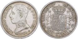 World Coins - Spain, Alfonso XIII, 50 Centimos, 1910, Madrid, Silver, , KM:730