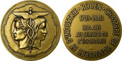 World Coins - France, Medal, Chambre de Commerce et d'Industrie de Rouen, 2003, Coeffin