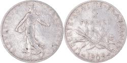 World Coins - Coin, France, Semeuse, 2 Francs, 1909, Paris, , Silver, KM:845.1