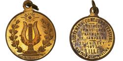 World Coins - France, Medal, Lille, Concours Festival, Culture, 1877, Fanfares,